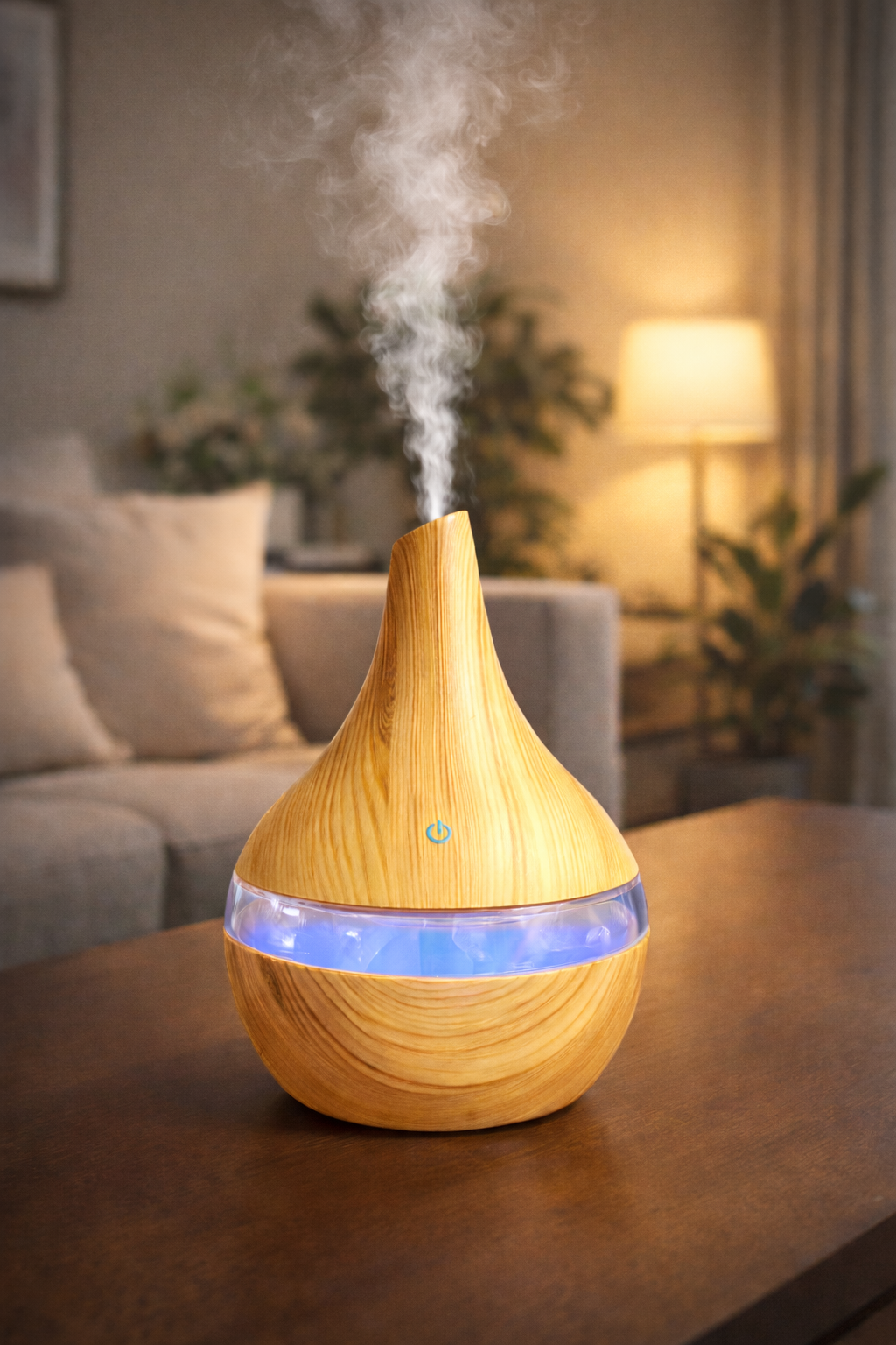 Difusor de Óleos Essenciais – Difusor de Aromas com Luz LED – Humidificador de Aromaterapia Silencioso – Difusor Ultrassónico para Casa e Escritório – Difusão Eficaz de Aromas – 300 ml